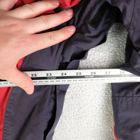 The North Face ATG Jacket Mens Small Red Blue Winter Shell Ski Nylon Hooded - Picture 7 of 10
